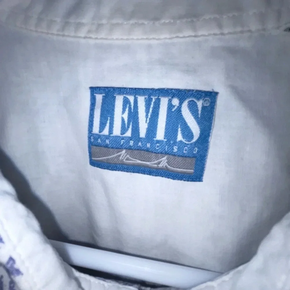 Levi's San Francisco Vintage Floral Button Down Cotton Shirt Mens Size XL Retro
